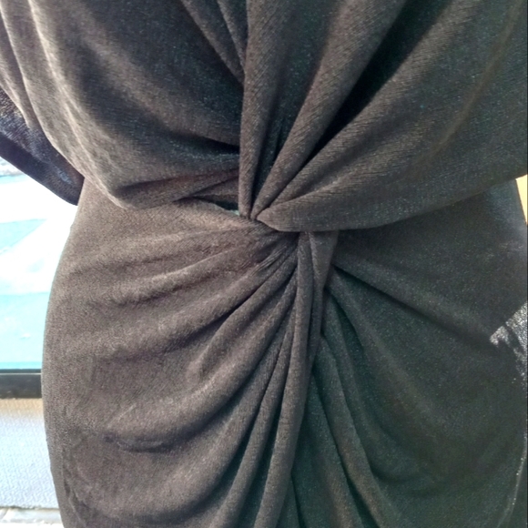 Black Dress with Tie Style into the Dress - Picture 2 of 3